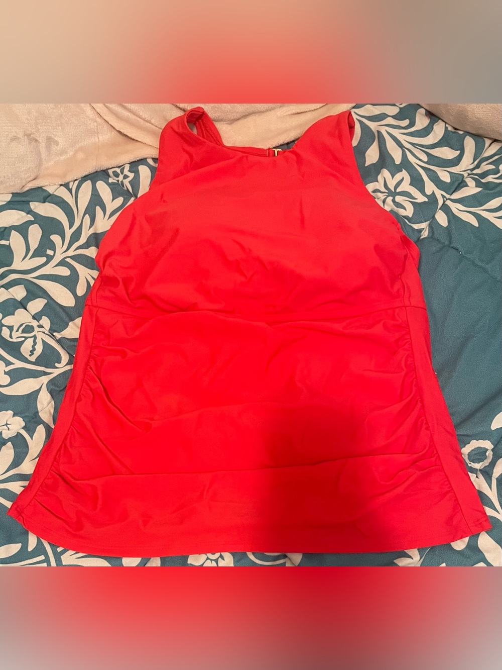 Shade & Shore Red Women's Tank Swim Top